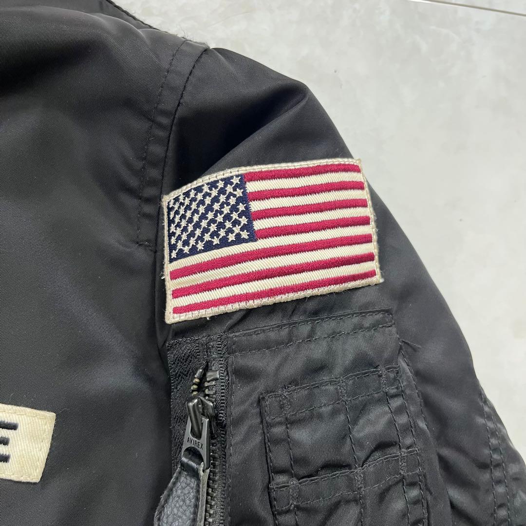 AVIREX エアフォース スペースコマンド フライトジャケット MA1 黒