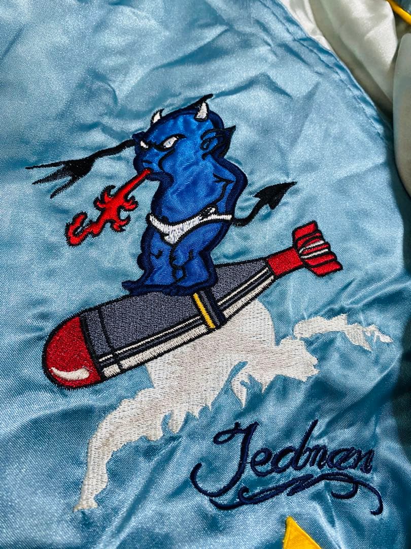 TEDMAN ２面用 日本限定 スカジャン　龍　別珍　サテン