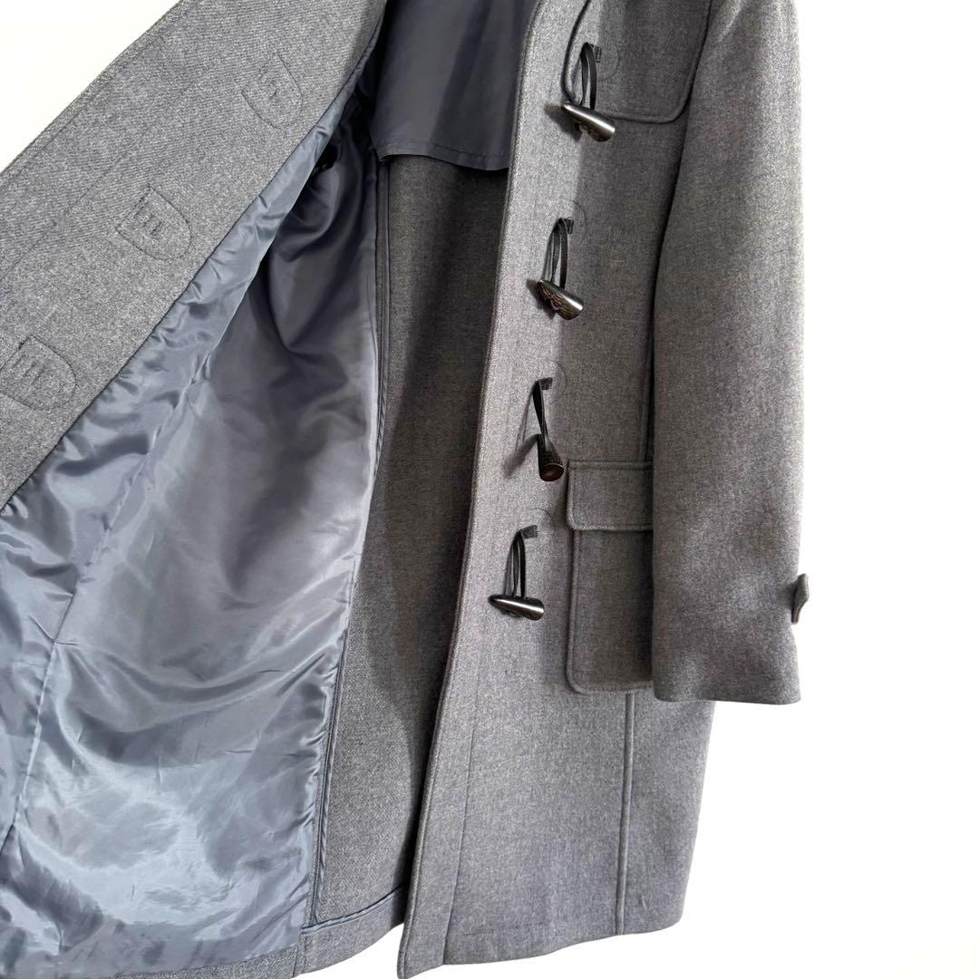 【極美品】ジェイプレス/スーパー100S二重織メルトンダッフルコート/グレー/L
