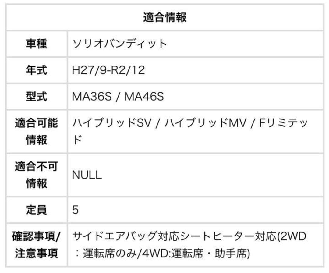 ソリオバンディット　シートカバー　ベレッツア