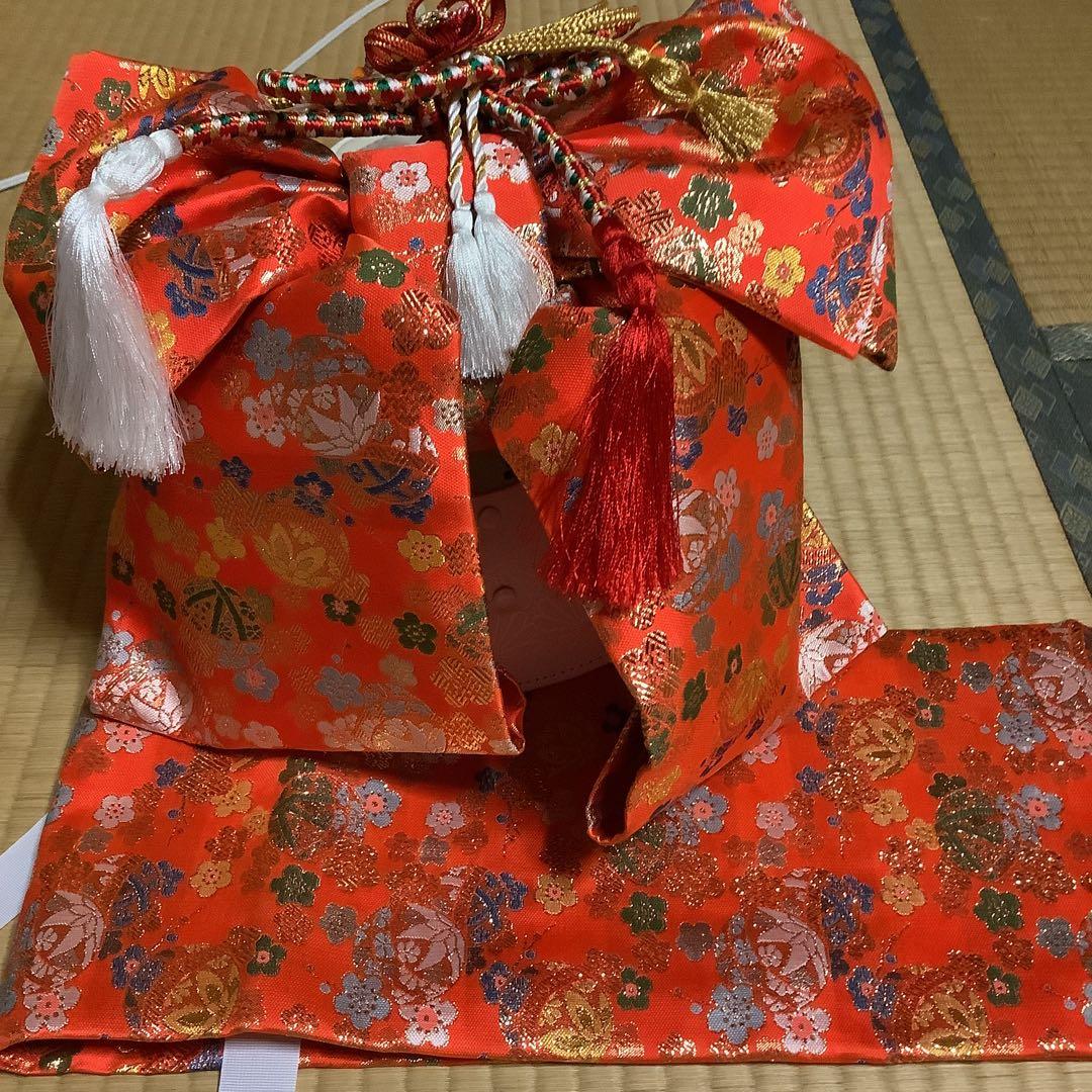 七五三　7歳用作り帯　筥迫セット　帯幅18センチ　草履21センチ