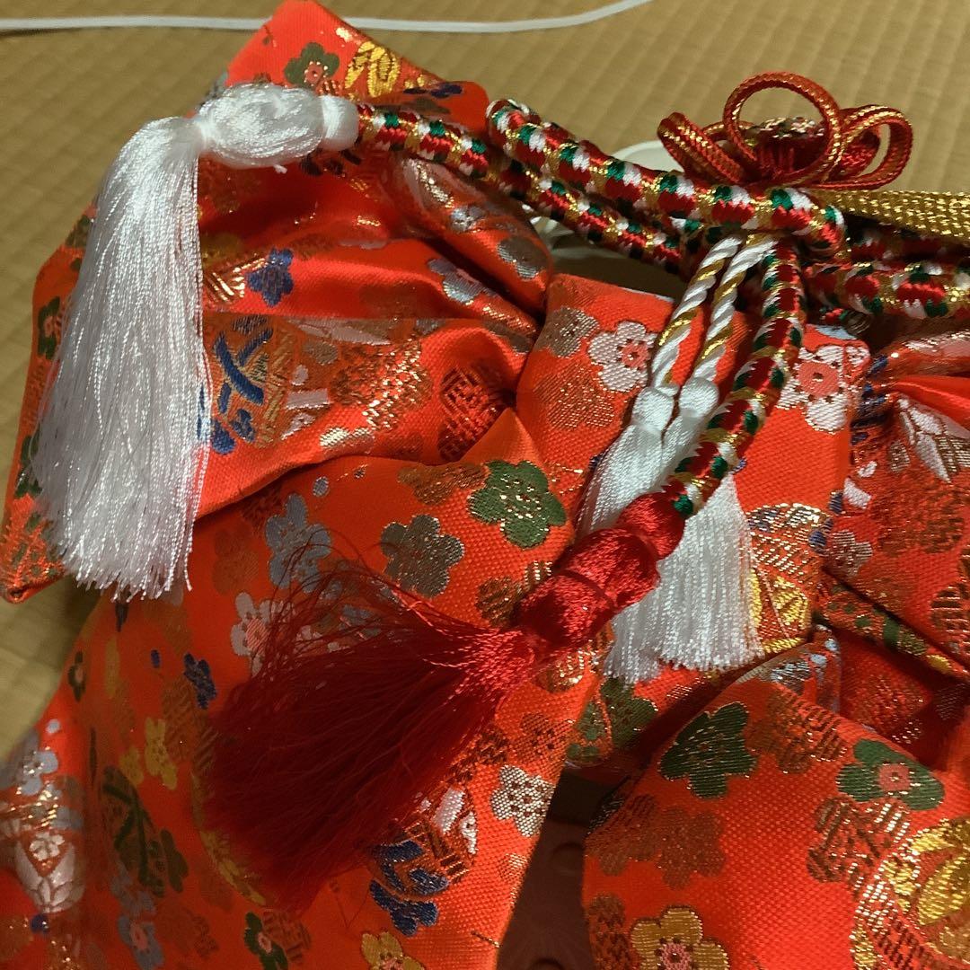 七五三　7歳用作り帯　筥迫セット　帯幅18センチ　草履21センチ