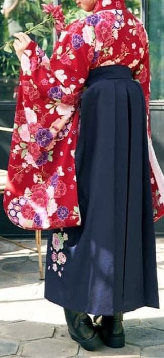 袴セット女の子150cm髪飾り付