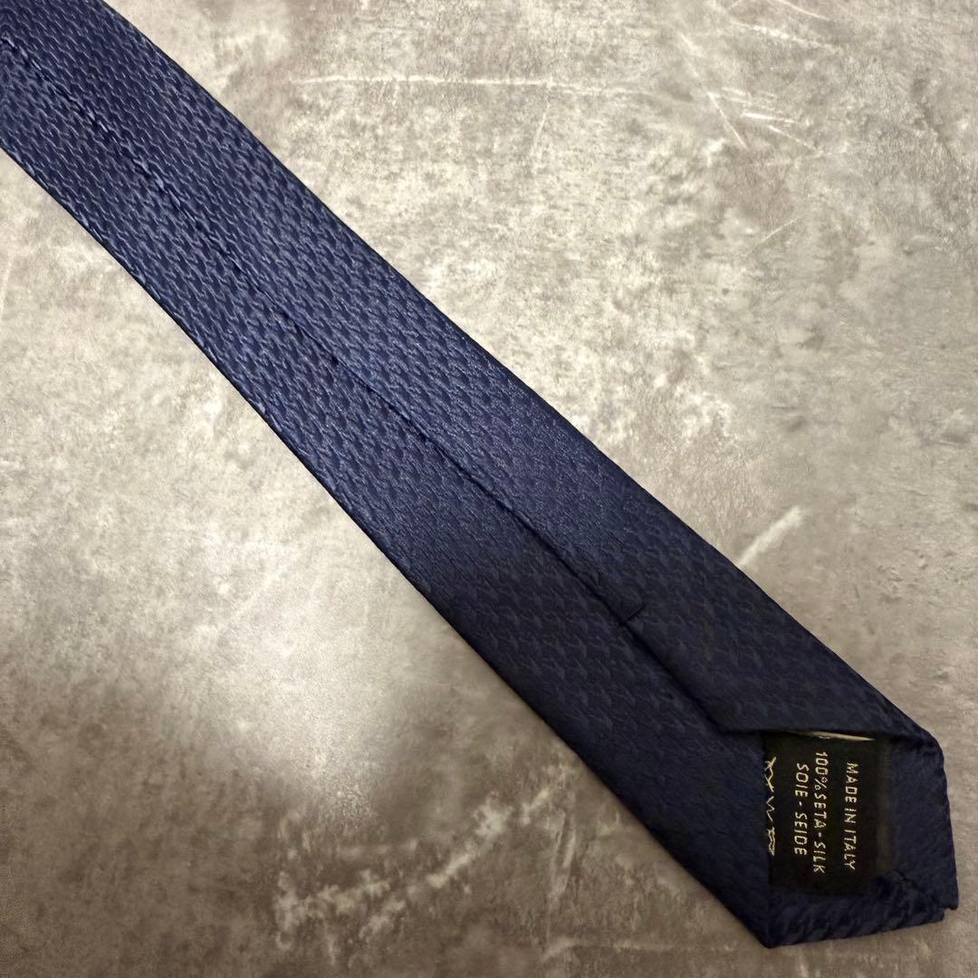 【✨極美品✨】FENDI フェンディ ネクタイ ソリッド ネイビー 無地 希少