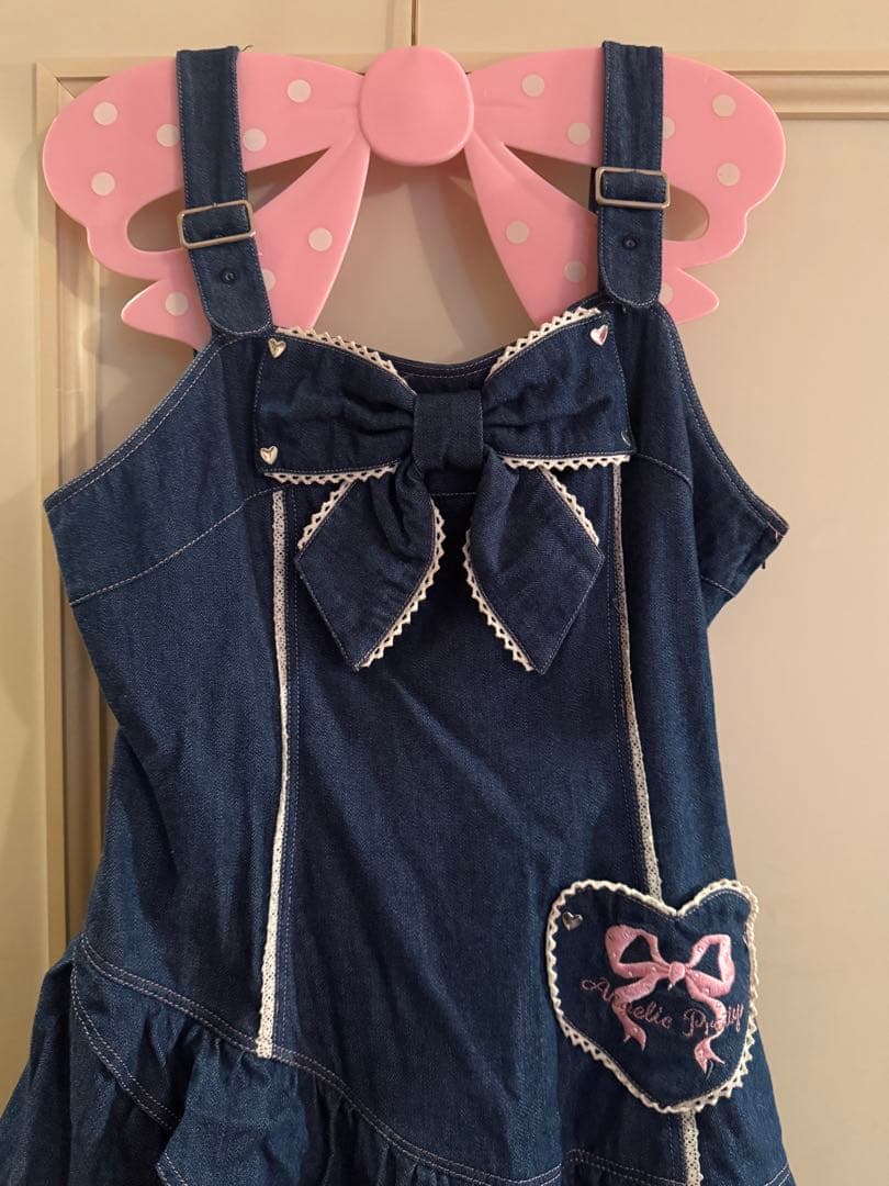 Angelic Pretty Candyデニムジャンパースカート