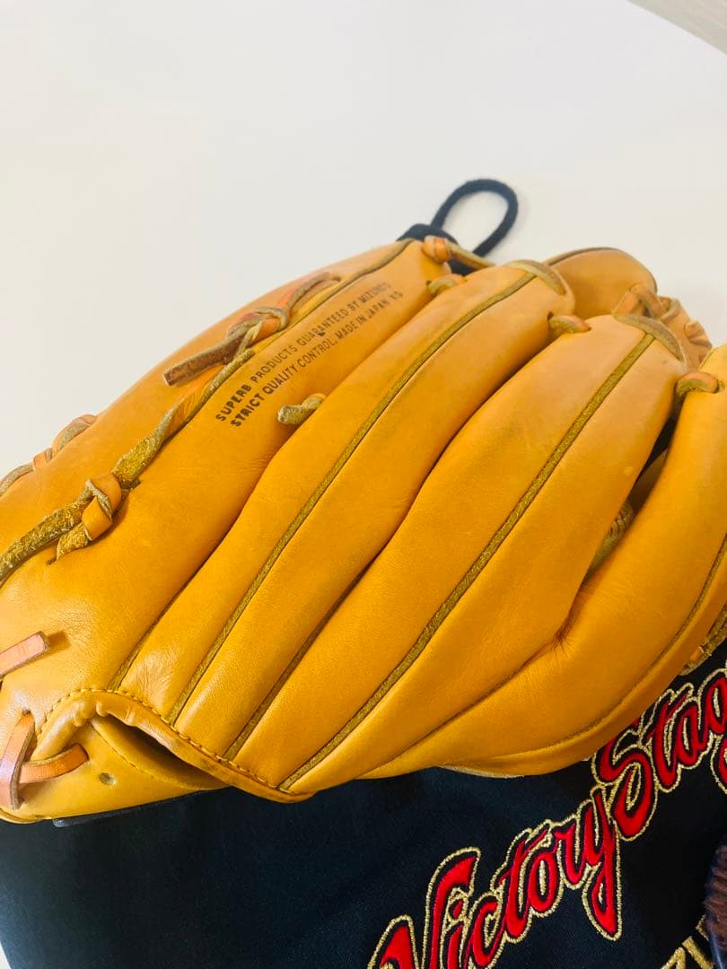 【希少・硬式用】ミズノ ビクトリーステージ キップレザー クロスウェブ 内野手向