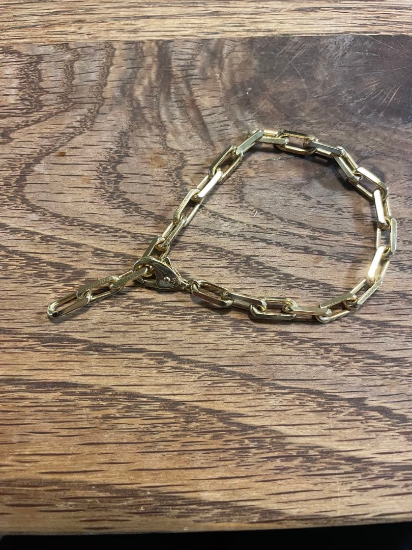 カットアズキ　ブレスレット　サントス　木谷貴金属　20CM K18 金