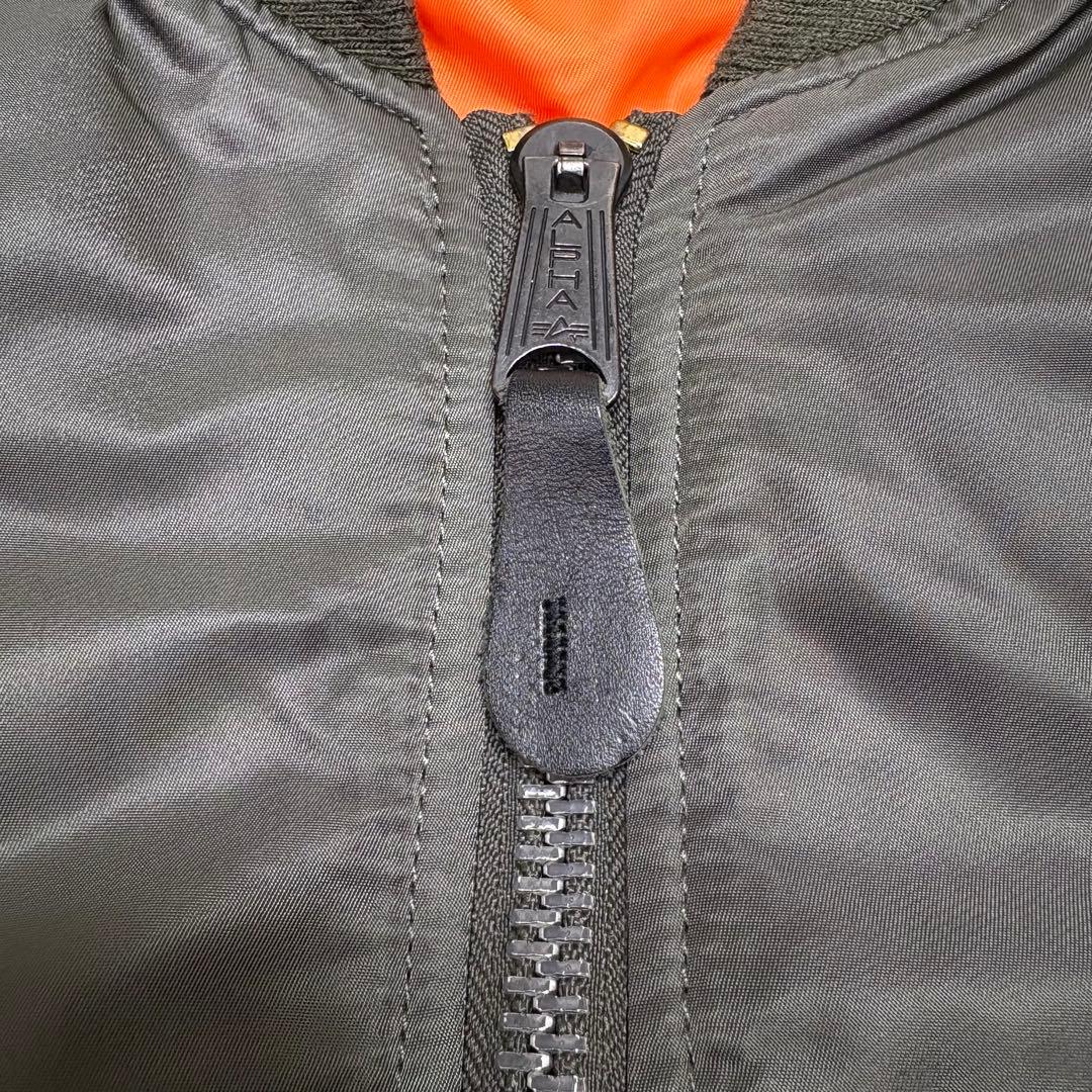 80sUSA製 アルファインダストリーズ MA-1 フライトジャケット米軍規格L