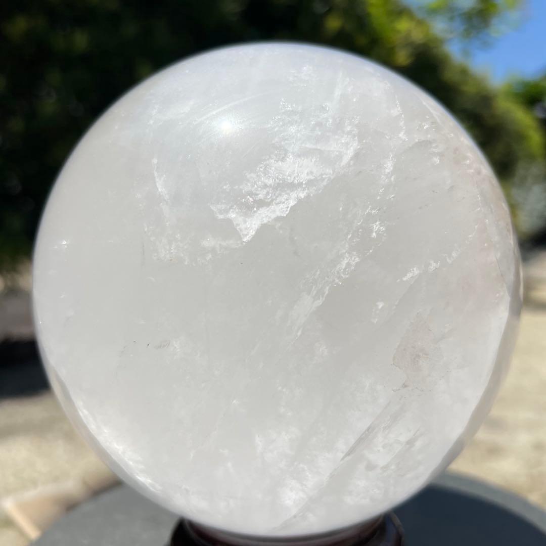 ✳️存在際立つ美麗超大玉‼️✨レインボー ヒマラヤ水晶 丸玉 天然石 原石 置物