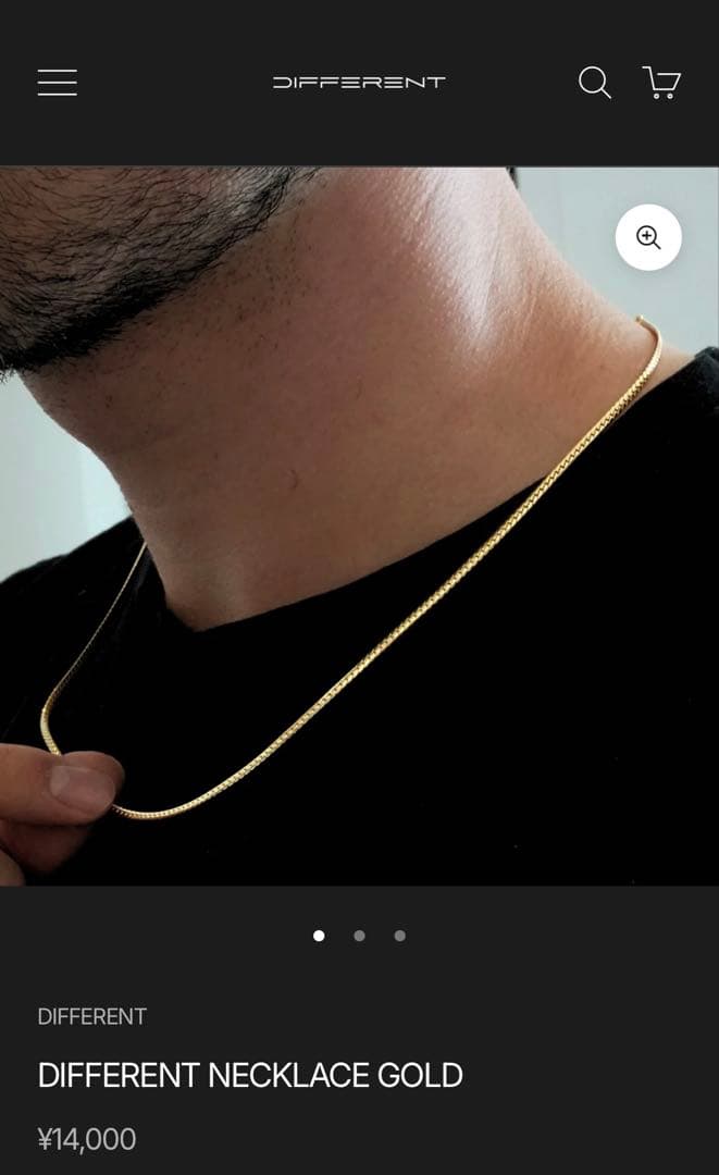 未使用メンズコーチジョージdifferentネックレスゴールド 53cm