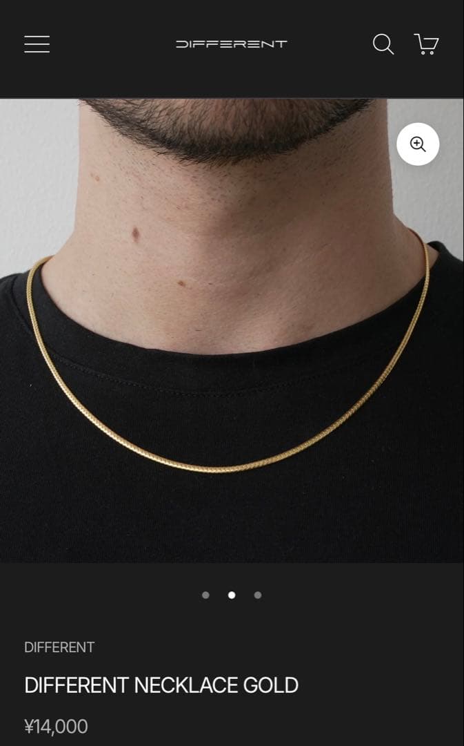 未使用メンズコーチジョージdifferentネックレスゴールド 53cm