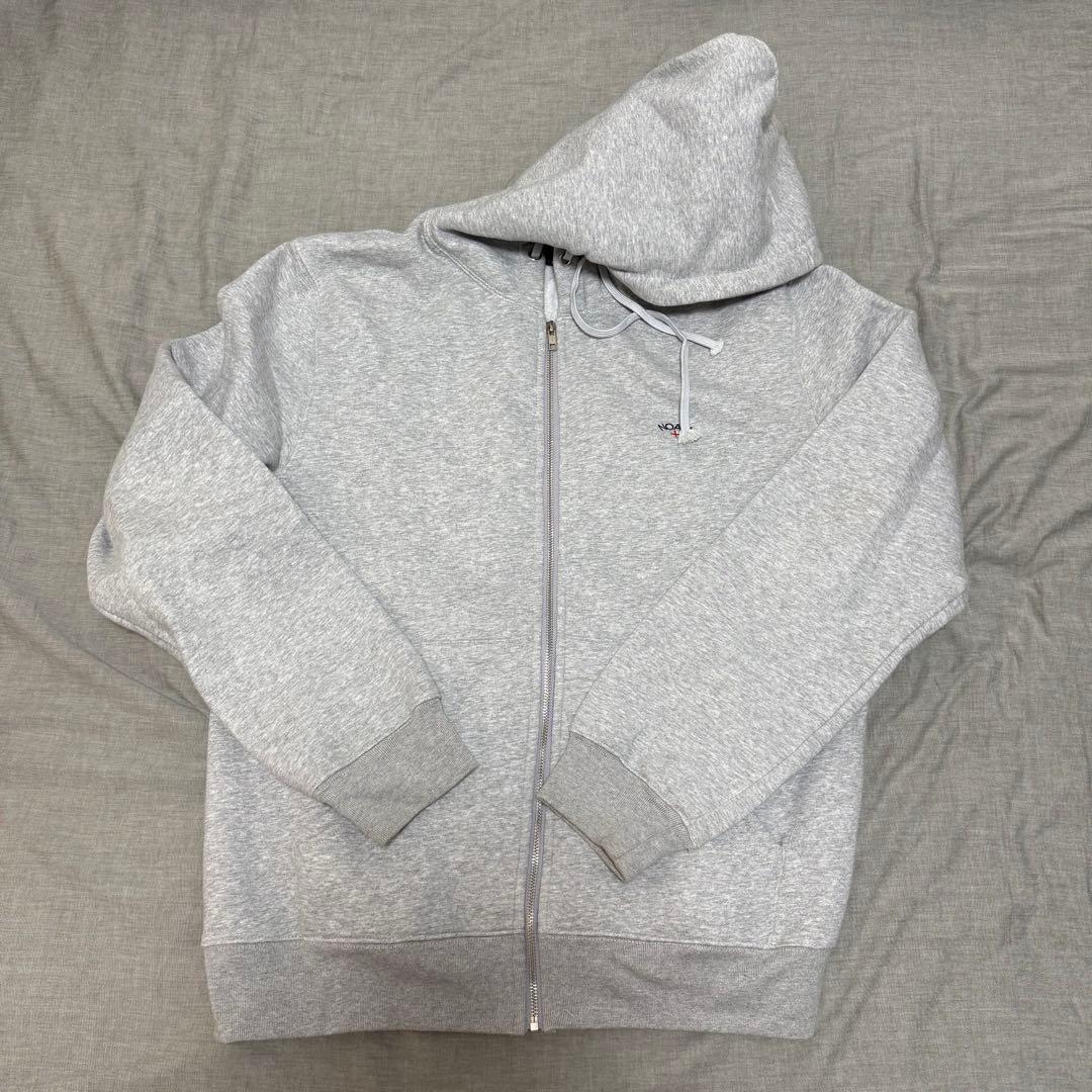 NOAH グレー フルジップパーカー L