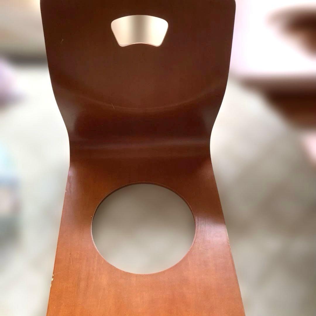 木製座椅子　穴あきデザイン座椅子　53脚　まとめ売り　業務用　大量　引き取り限定