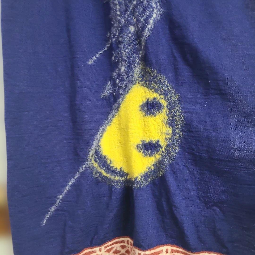 KAPITAL kapital キャピタル　縮絨ウール 大盤マフラー スマイル