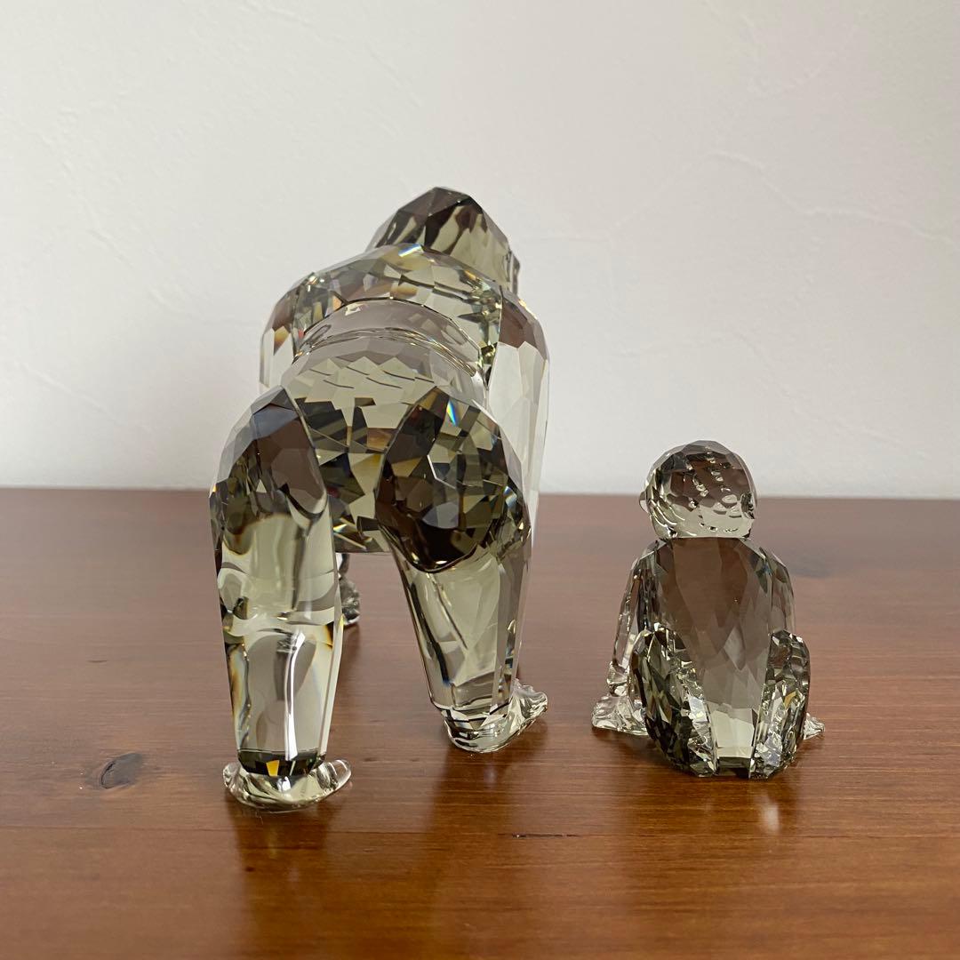 SWAROVSKI スワロフスキー クリスタル ゴリラ親子 ゴリラ 2009年