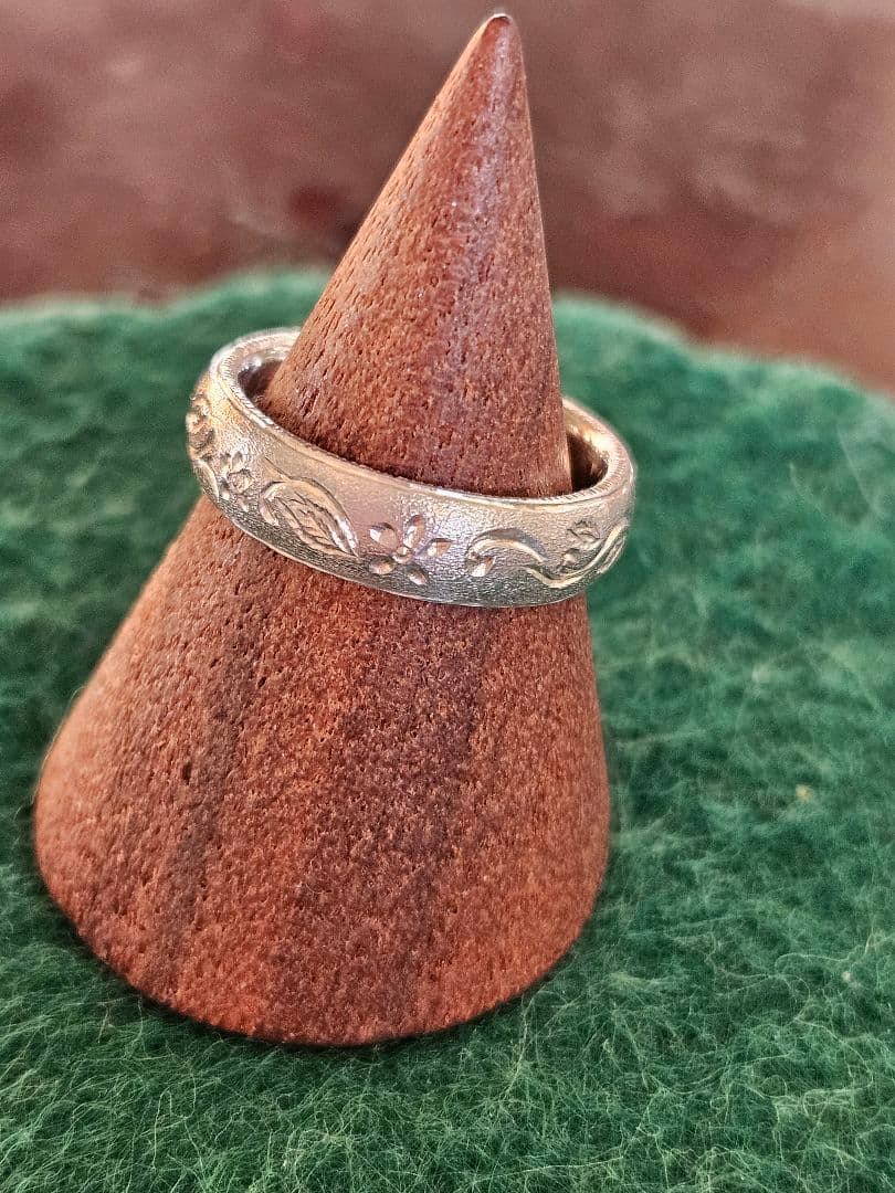 純銀×K10　スピネル　 リング