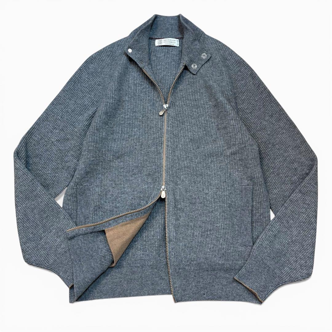 BRUNELLO CUCINELLI カシミヤ シルク ニットジャケット 46