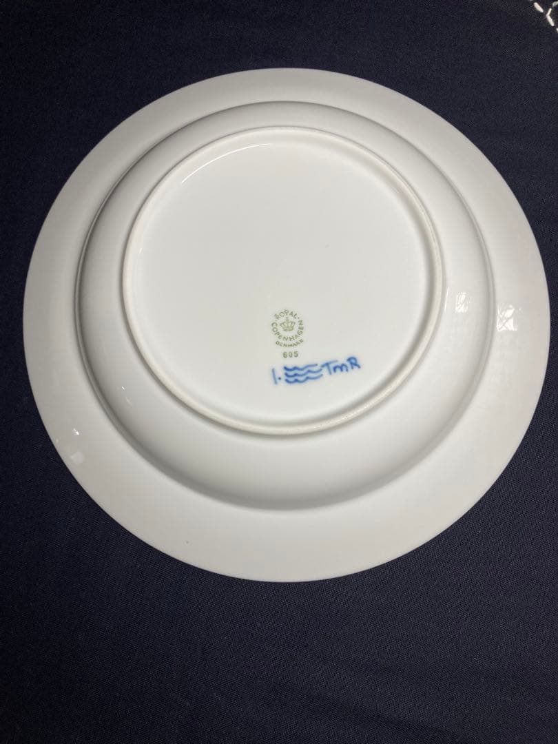 ロイヤルコペンハーゲン　ブルーフルーテッド　プレイン　ディーププレート　深皿