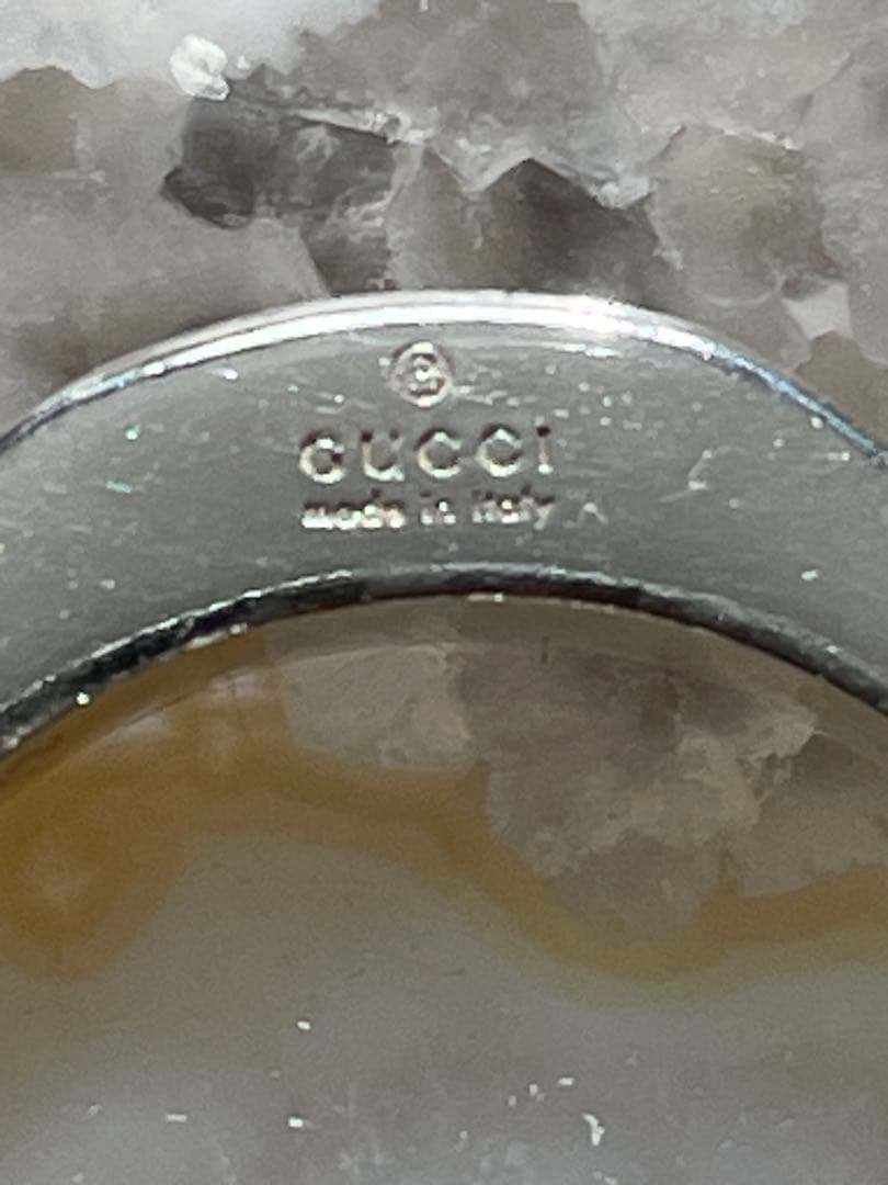 GUCCI グッチ オクタゴン 13号 925 リング シルバー ナットリング