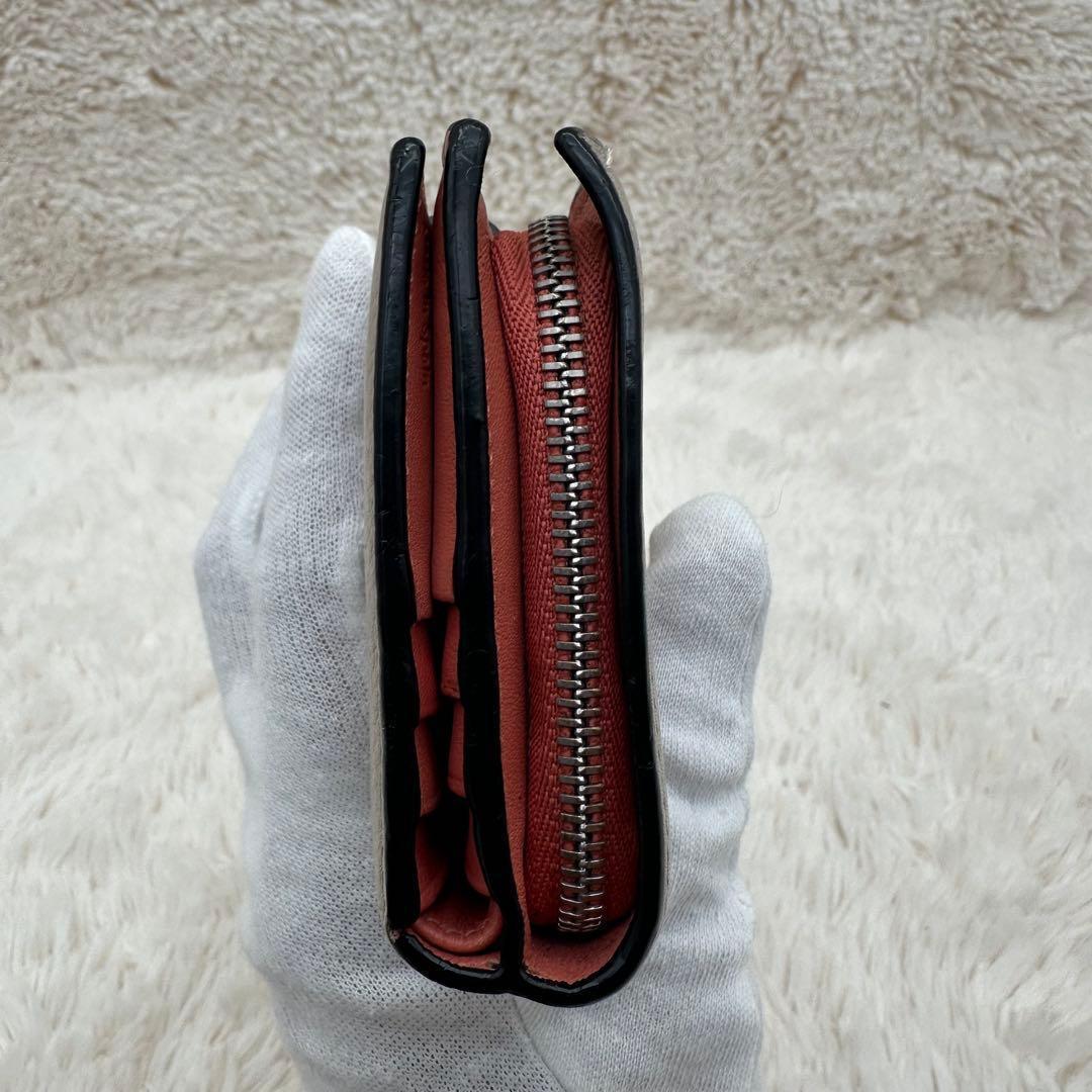 ✨美品✨ロエベ　２つ折り財布　アナグラム　バーティカルウォレット　レザー