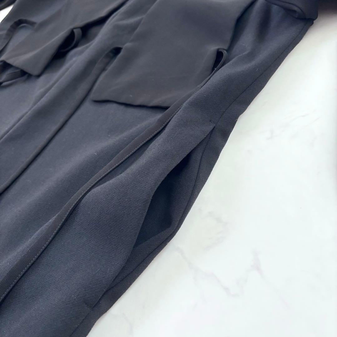 【23SS】エンフォルド BLOUSE ALL-IN-ONE 異素材切替 黒 M