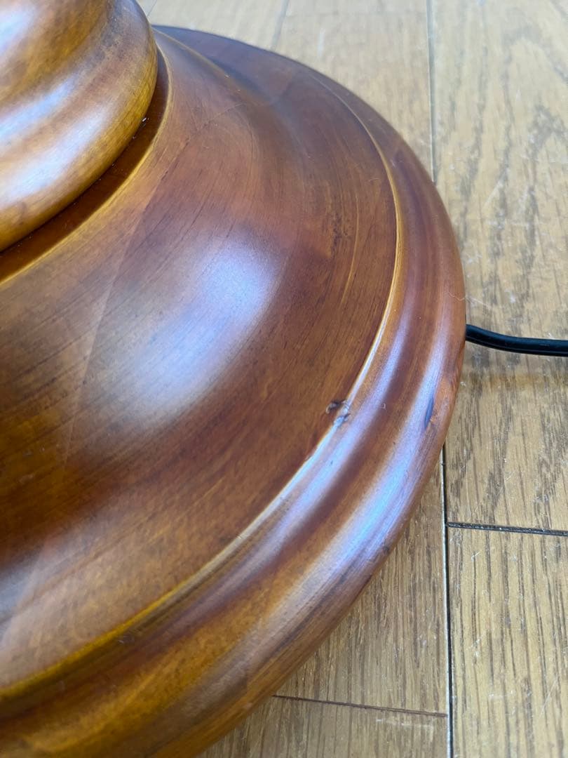 アンティーク調　フロアランプ　アンバーガラス　クラシックモダン　スタンドライト