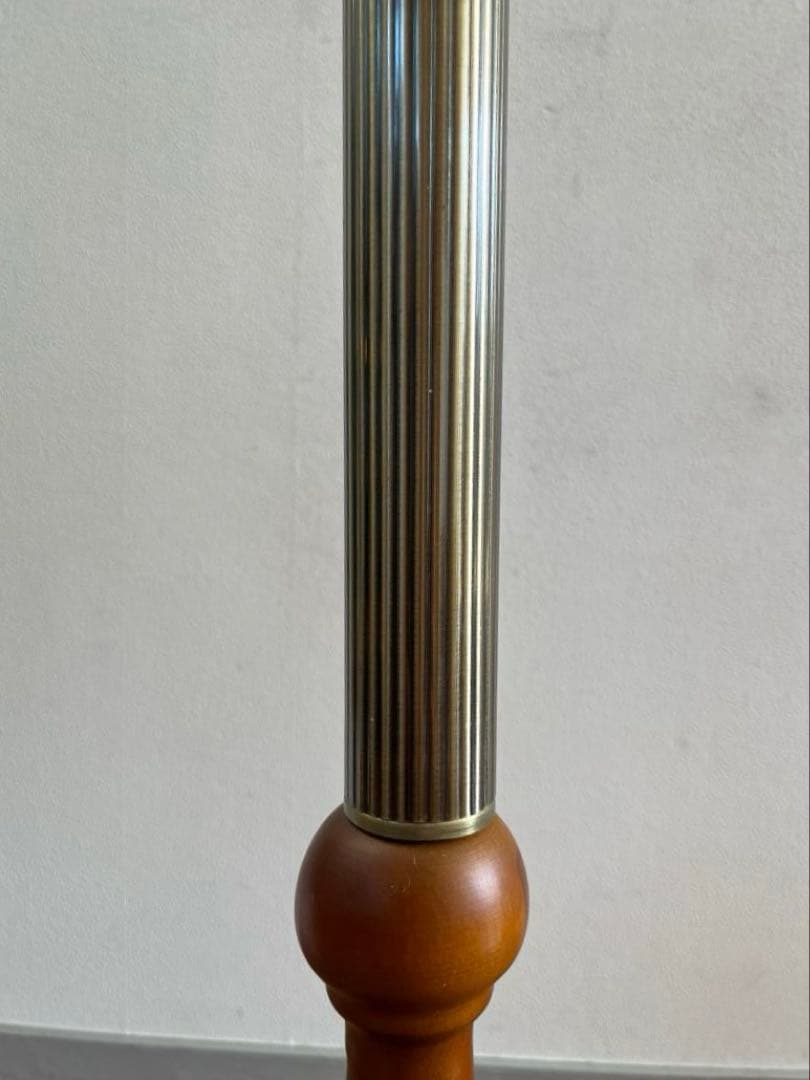 アンティーク調　フロアランプ　アンバーガラス　クラシックモダン　スタンドライト