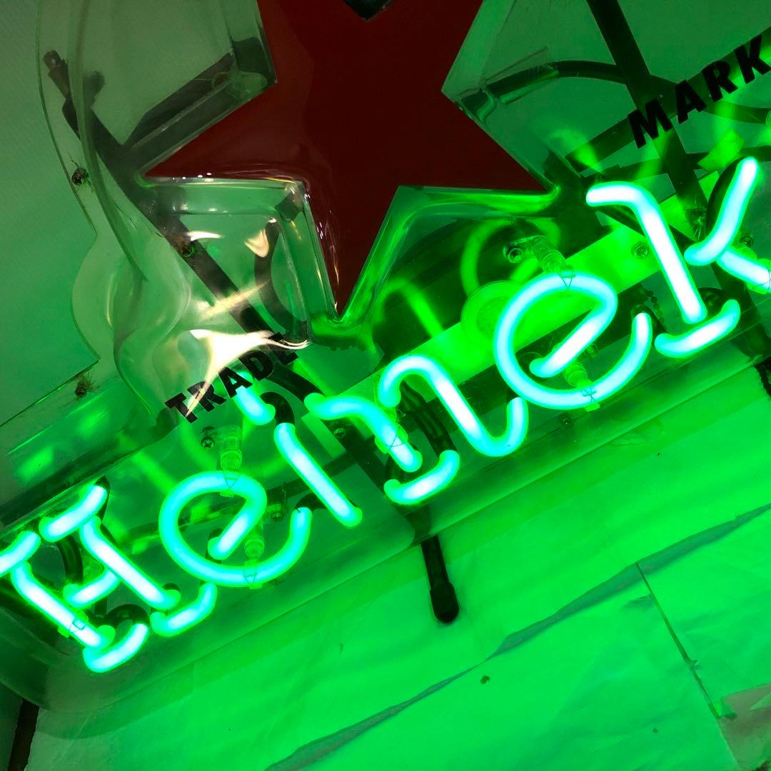 ハイネケン ネオン 照明 看板　※修理あり※