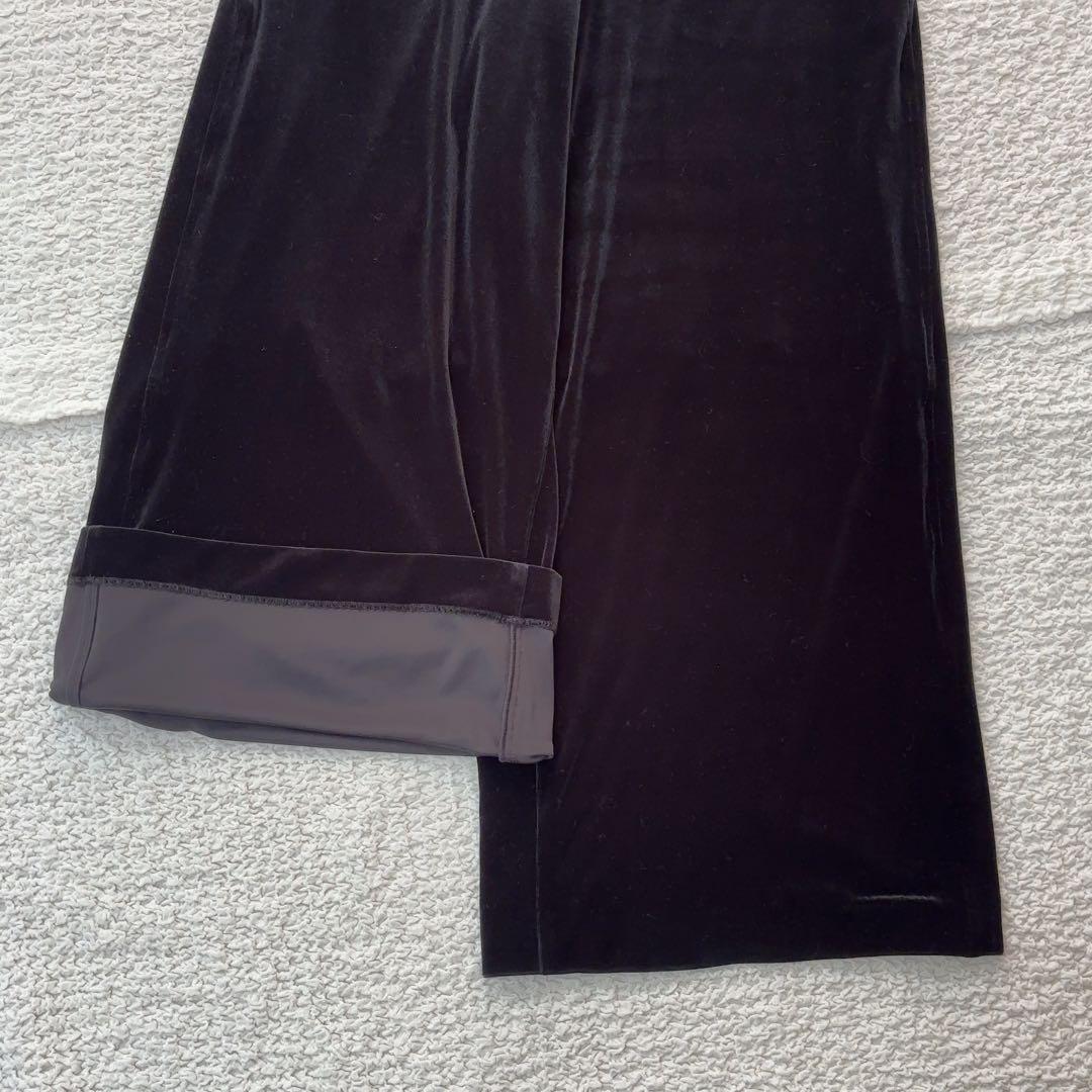 アンシェヌマン ベロア オーバーオール サロペット 黒 定価約3万円 ブラック