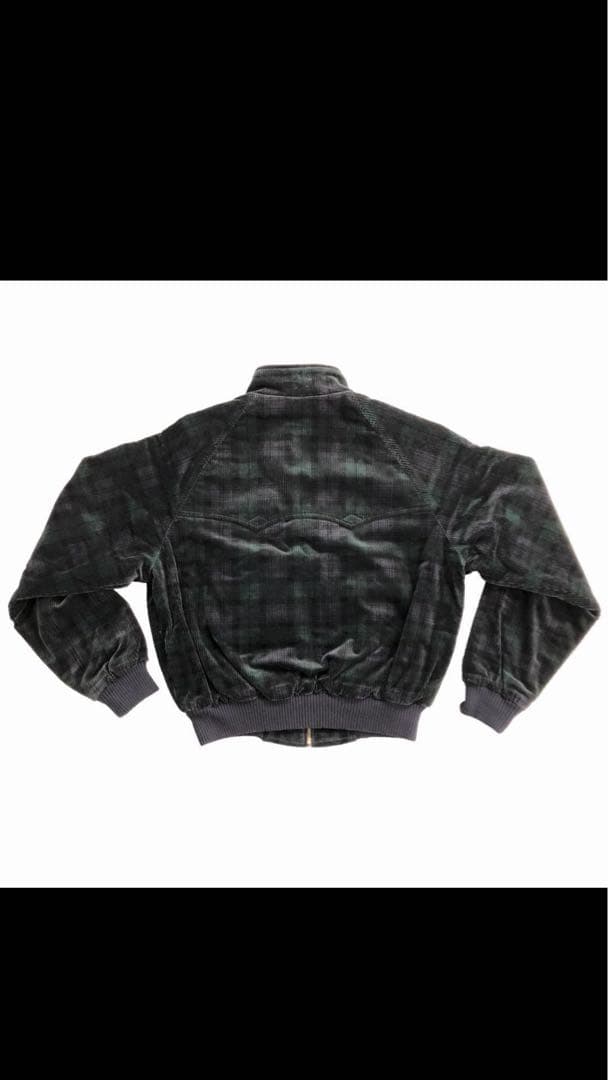 美品 90'S ラルフローレン コーデュロイ ハリントン ブラックウォッチ M