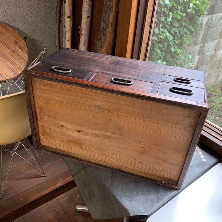 長火鉢02 レトロ　昭和のアンティーク暖　〈直接引き取り限定〉