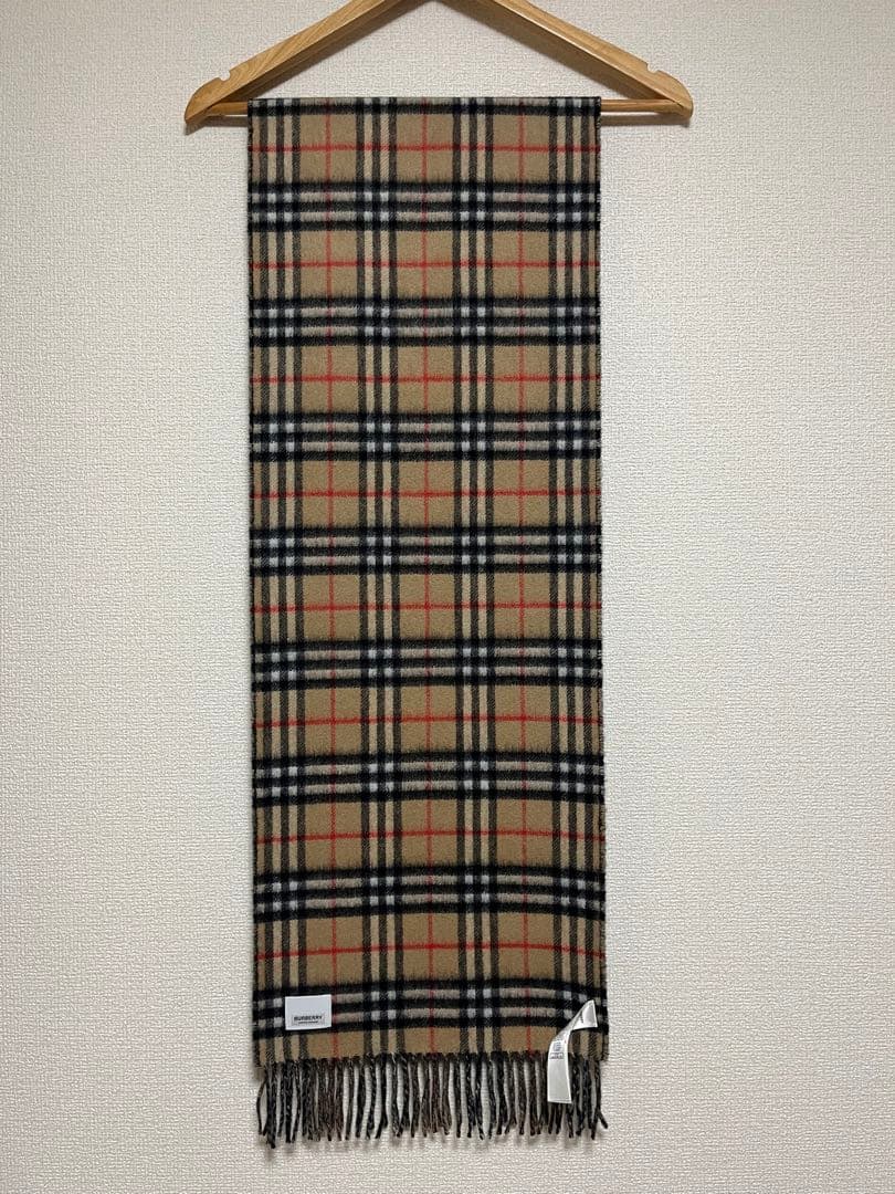 BURBERRY　バーバリー　マフラー　カシミア100％　未使用に近い