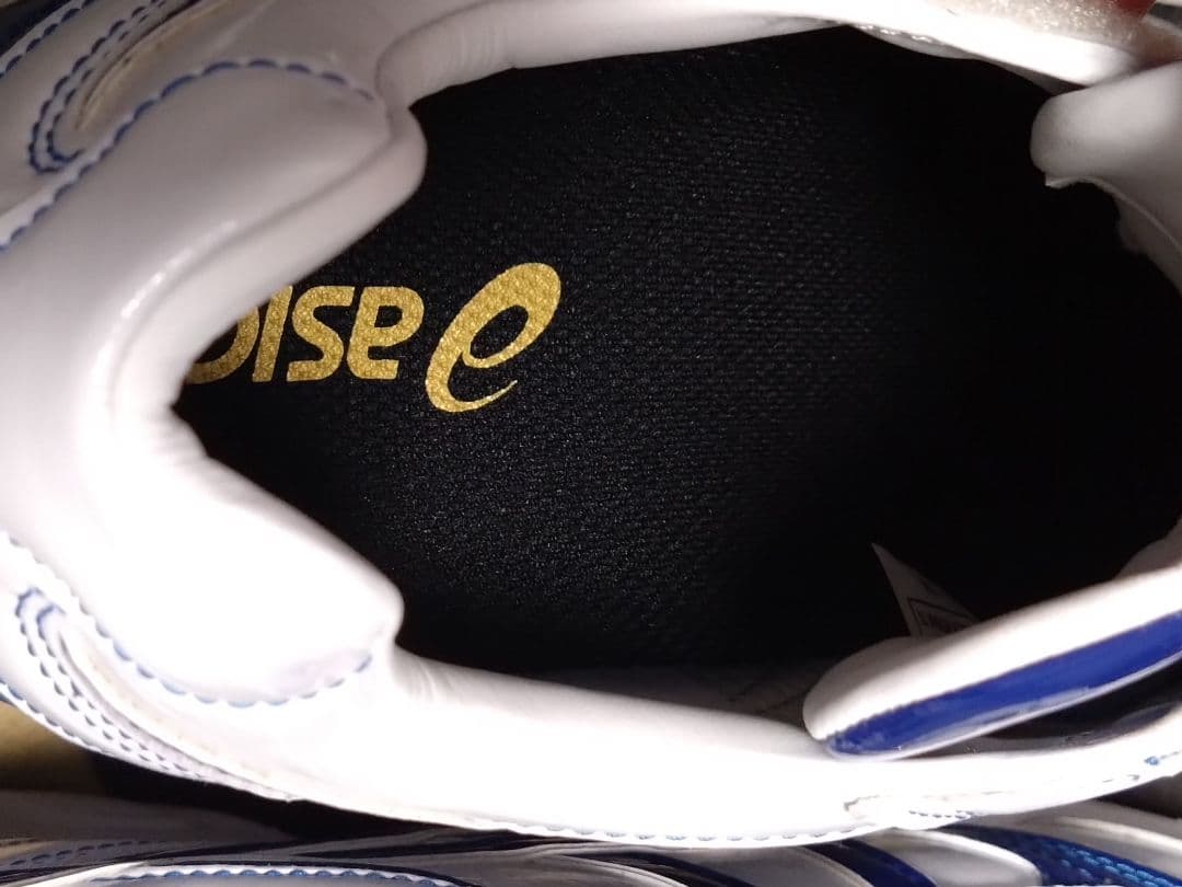 asics ゴールドステージ トレーニングシューズ ホワイト/ブルー