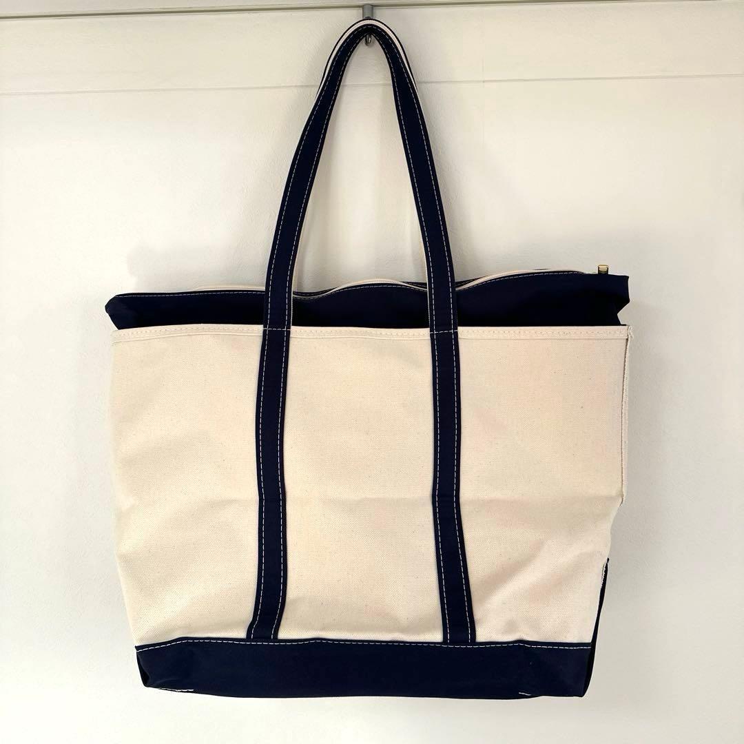 【L.L.Bean】USA製 ボートアンドトート ラージ ネイビー 新品未使用