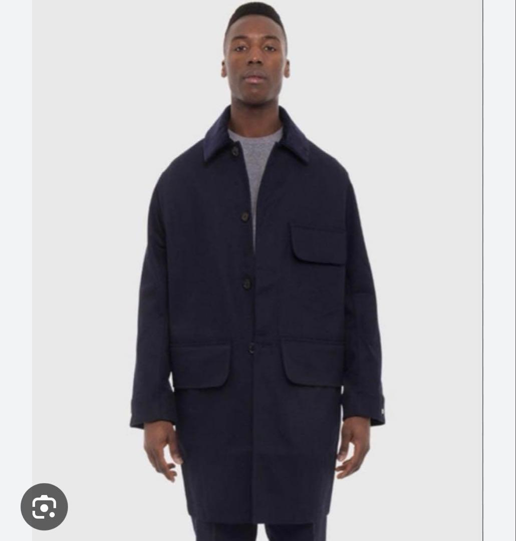 Acne Studios 17SS ステンカラーコート46ネイビー