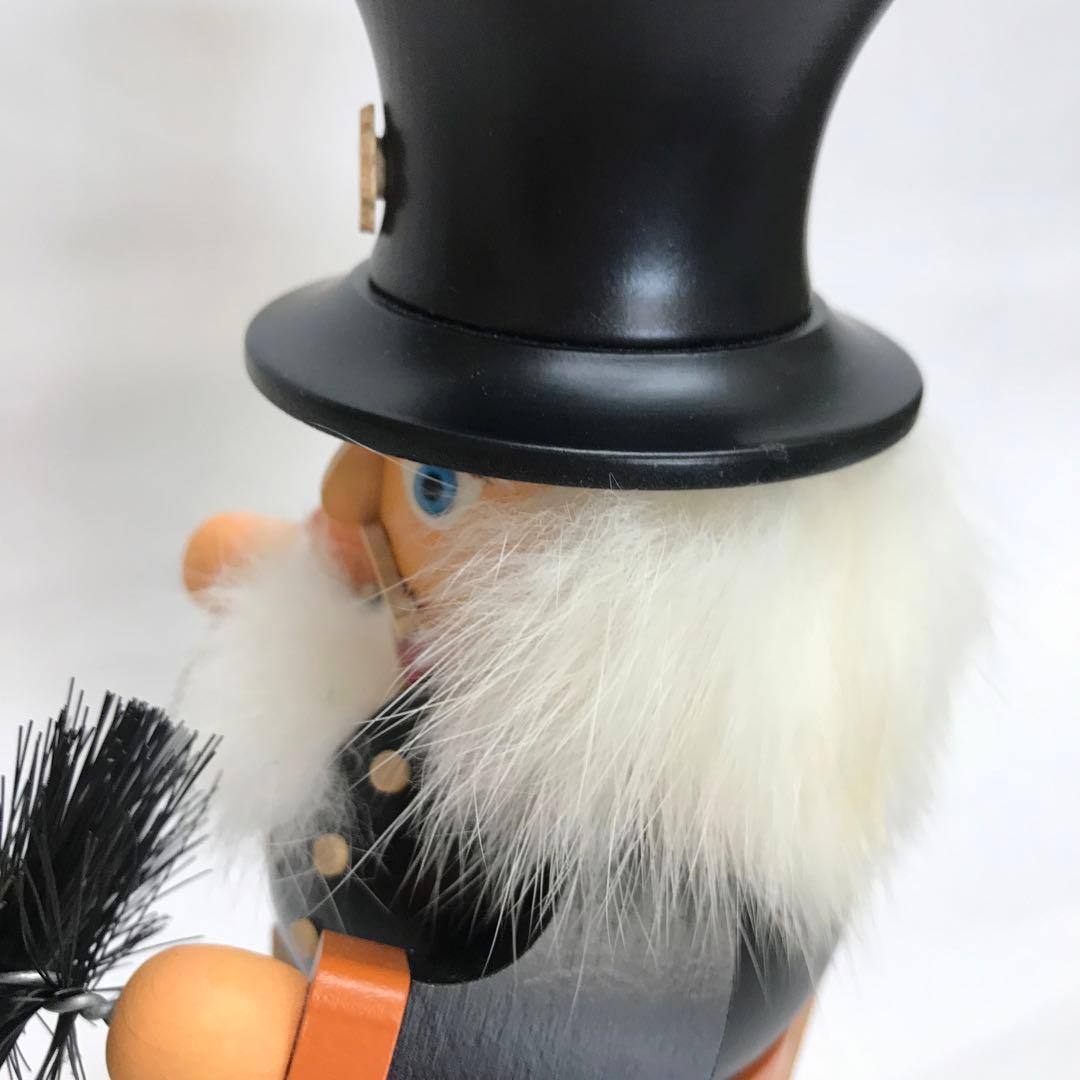 木製 くるみ割り人形 約23cm ドイツ製 ミュラー社 煙突掃除