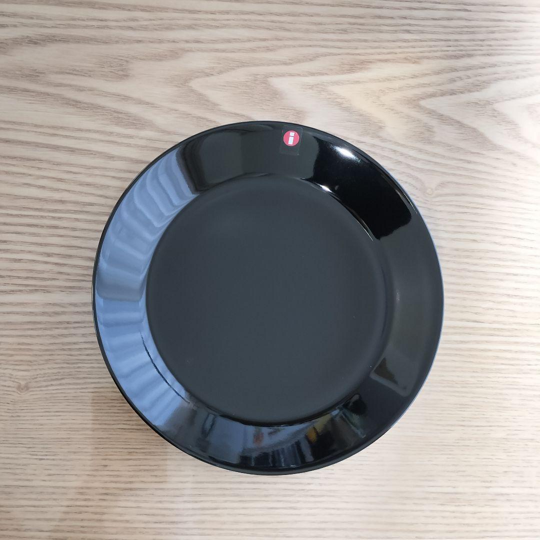 【廃盤色】 TEEMA 17cm プレート 6枚　ブラック