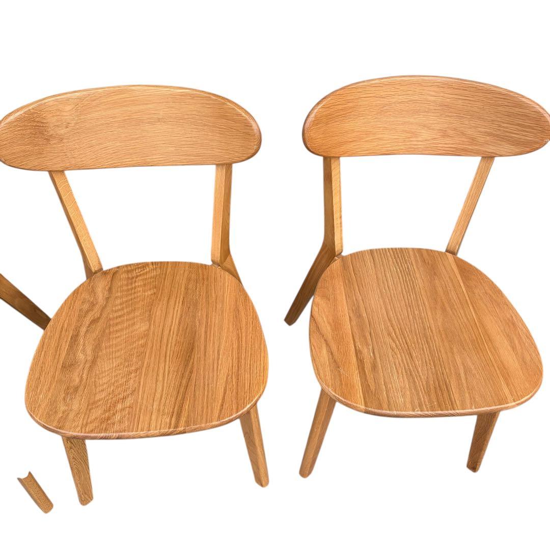 Re:CENO リセノ 大川家具  リバー 椅子4脚セット