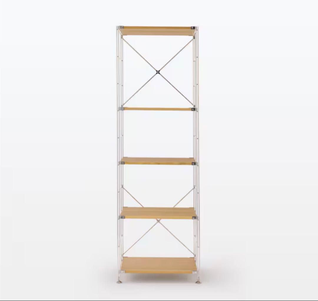 無印良品　ステンレス　ユニットシェルフ　美品