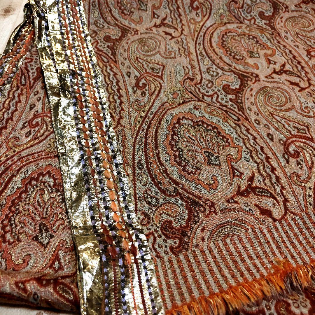 ETRO ペイズリー柄 ストール ウール＆シルク55cm x 190cm