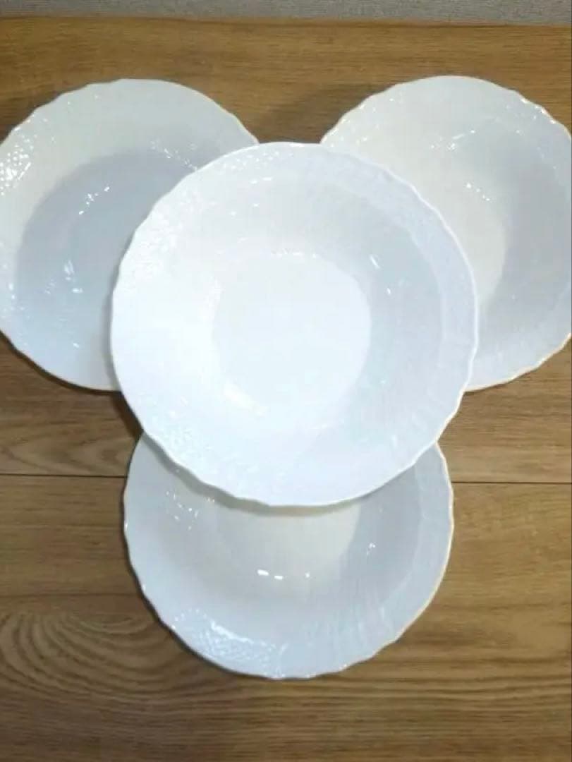 リチャードジノリ ベッキオホワイト フルーツソーサーｘ4個