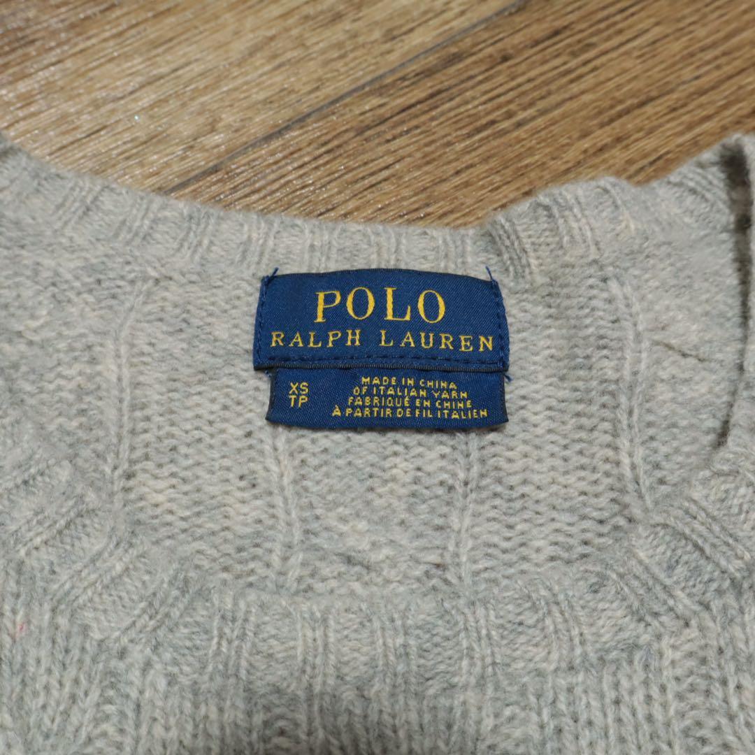POLO RALPH LAUREN■カシミヤ混 ケーブル ニット セーター
