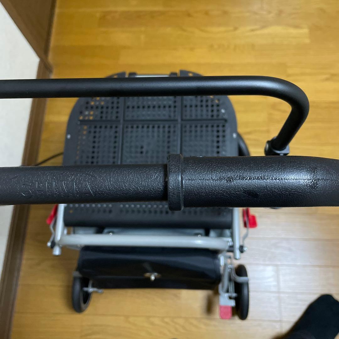 【美品】島製作所 シルバーカー ハーモニーAL 別売保冷バッグ付き