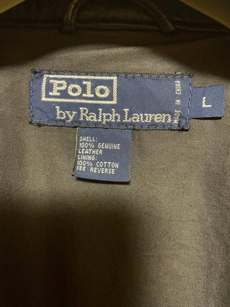 Ralph lauren レザー　スイングトップ　Lサイズ