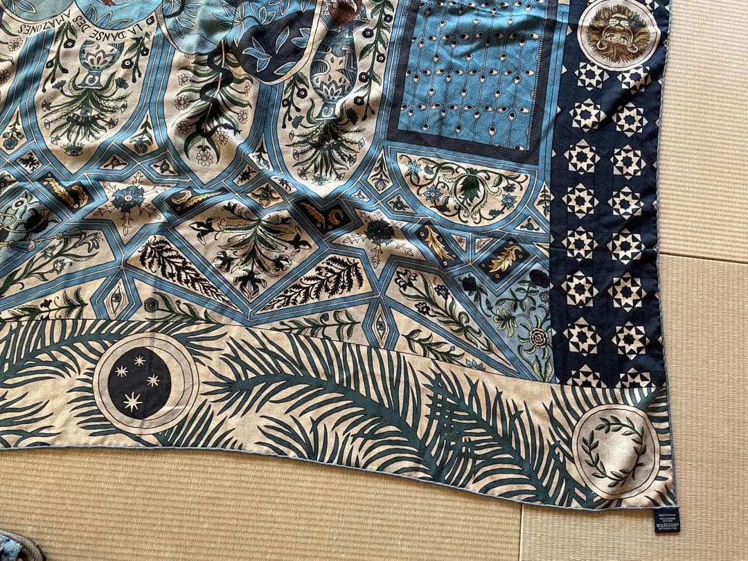 エルメス アマゾンのダンス カシミヤシルク ストール 140cm