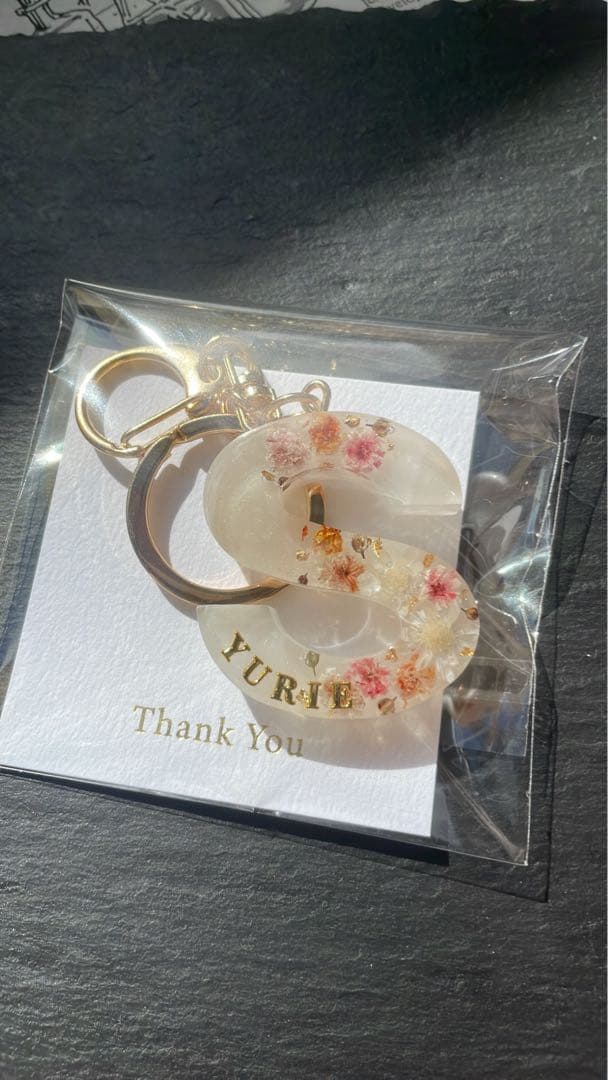 イニシャルキーリング　イニシャルキーホルダー　名入り