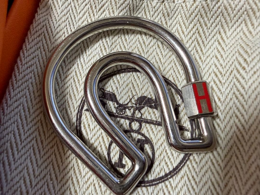 最終価格！HERMES エルメス フェール・ア・シュヴァル カラビナ レッド