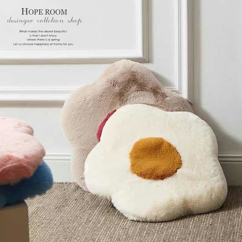 x価格毛座布団体tuan2ti3秋冬保温椅子に花の形のパサパサの尻