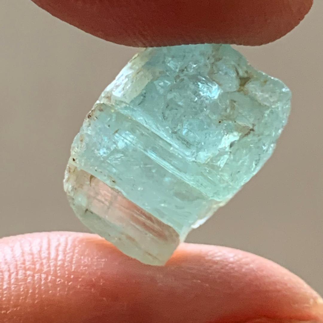 アクアカラー ★ ブルートルマリン ルース 1.3ct & 原石セット (T1)