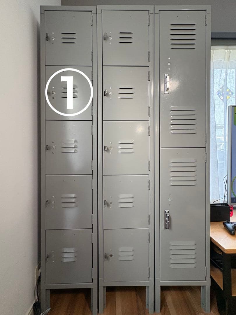 lyon ロッカー① グレー5段　パシフィックファニチャー　PFS